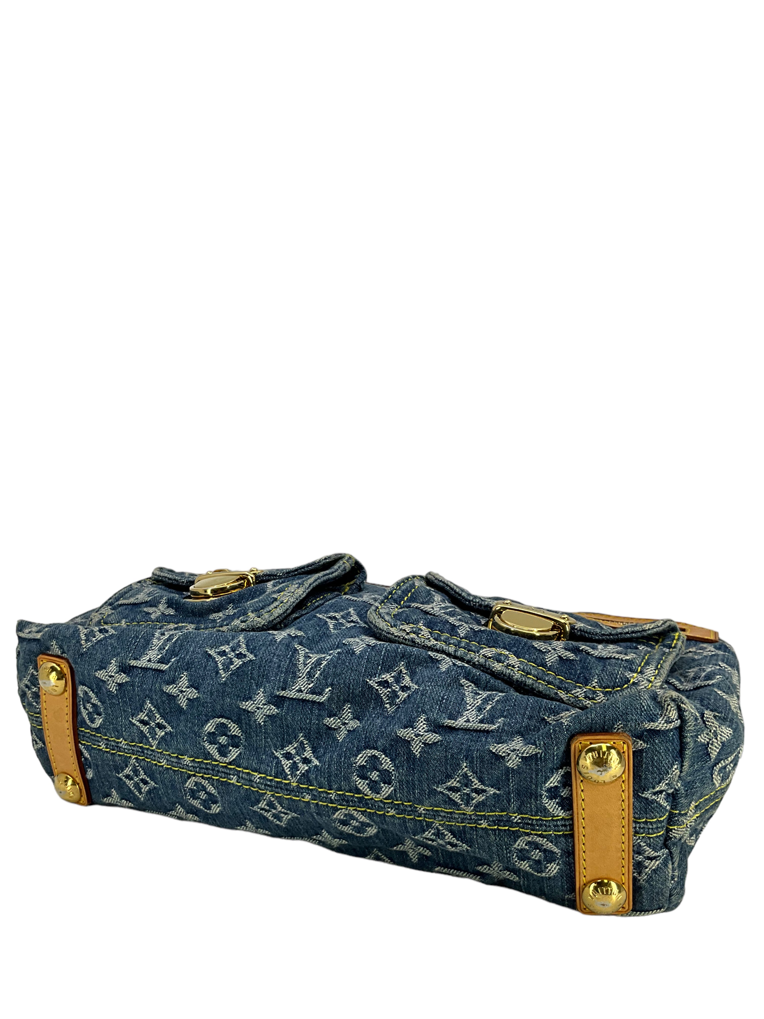 Louis Vuitton Monogram Denim Baggy PM Blue Crossbody Bag - Stylish Designer Handbag for Women, Perfect for Casual Outings & Travel Accessories