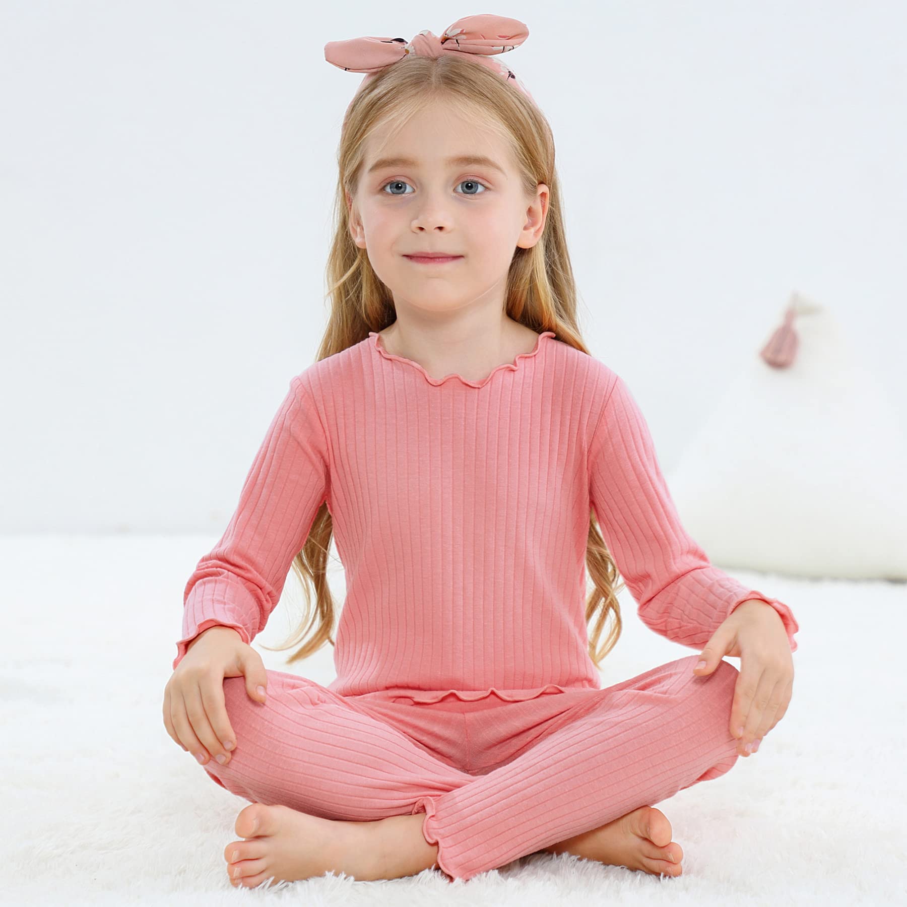 Zando Toddler Thermal Underwear Sets - Kids Base Layer Winter Warm Long Johns for Boys & Girls - Perfect for Cold Weather Play, Snow Days & Winter Outdoor Activities