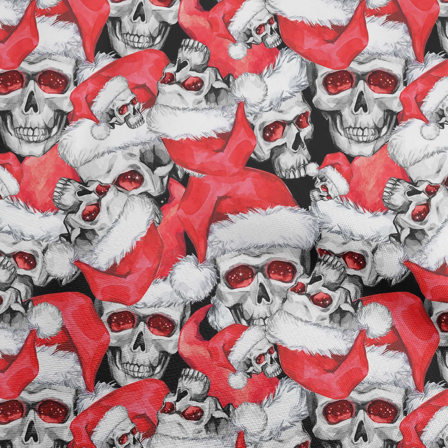 Velvet Red Skull Print Fabric by The Yard - 58 Inch Wide for DIY Clothing, Sewing Supplies & Home Decor | Perfect for Halloween Costumes, Gothic Fashion & Craft Projects