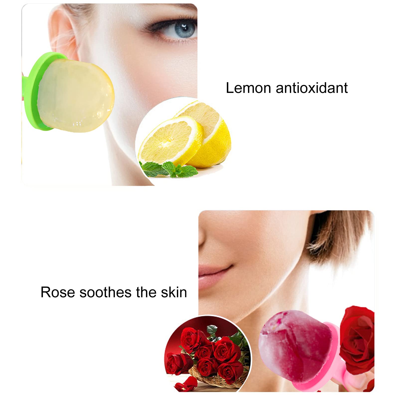 Dioche Silicone Ice Tray for Face & Body Massage - Cold Therapy Skin Care Tool for Fine Lines Removal & Beauty