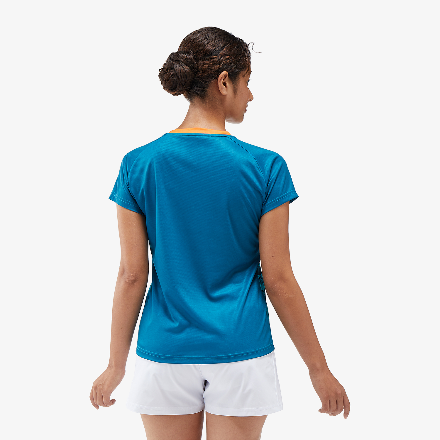 Yonex YW0034 Women's Crew Neck T-Shirt - Breathable Athletic Top for Tennis & Badminton (Blue Green) | Perfect for Training & Casual Wear