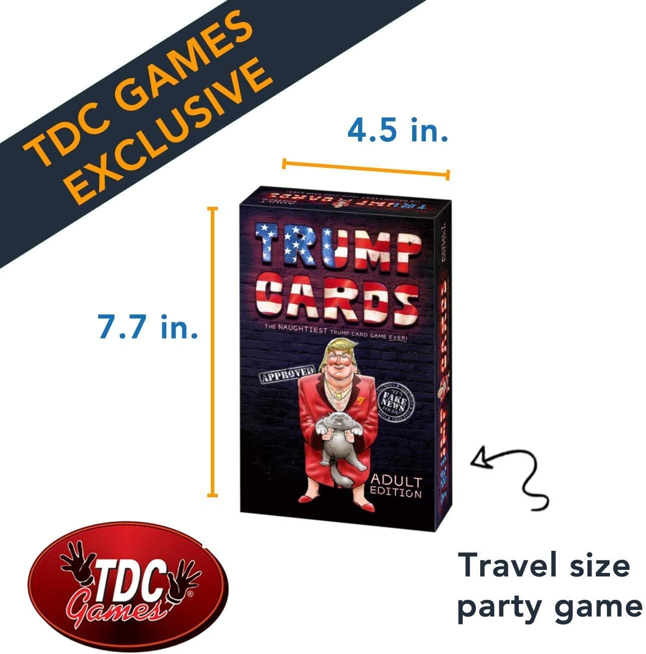 TDC Games Fake News or Real Trump Quotes? - Fun Adult Party Game for Trump Supporters & Political Enthusiasts - Perfect for Game Nights, Political Debates & Social Gatherings