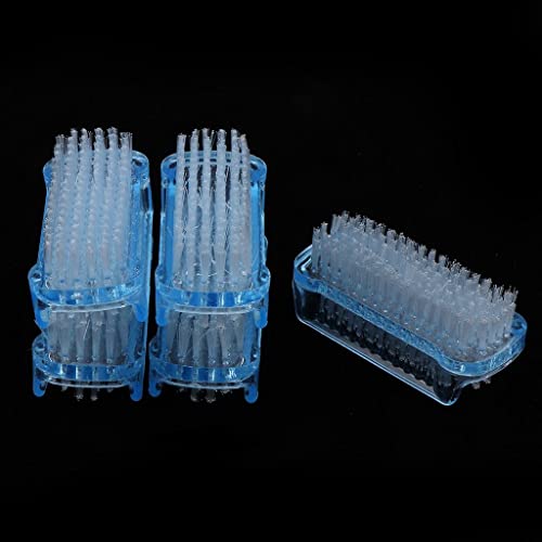5-Piece Nail Art Dust Remover Powder Brush Set - Professional Manicure Cleaning Tools for Salon & Home Use - Perfect for Gel, Acrylic & Dip Powder Nail Applications