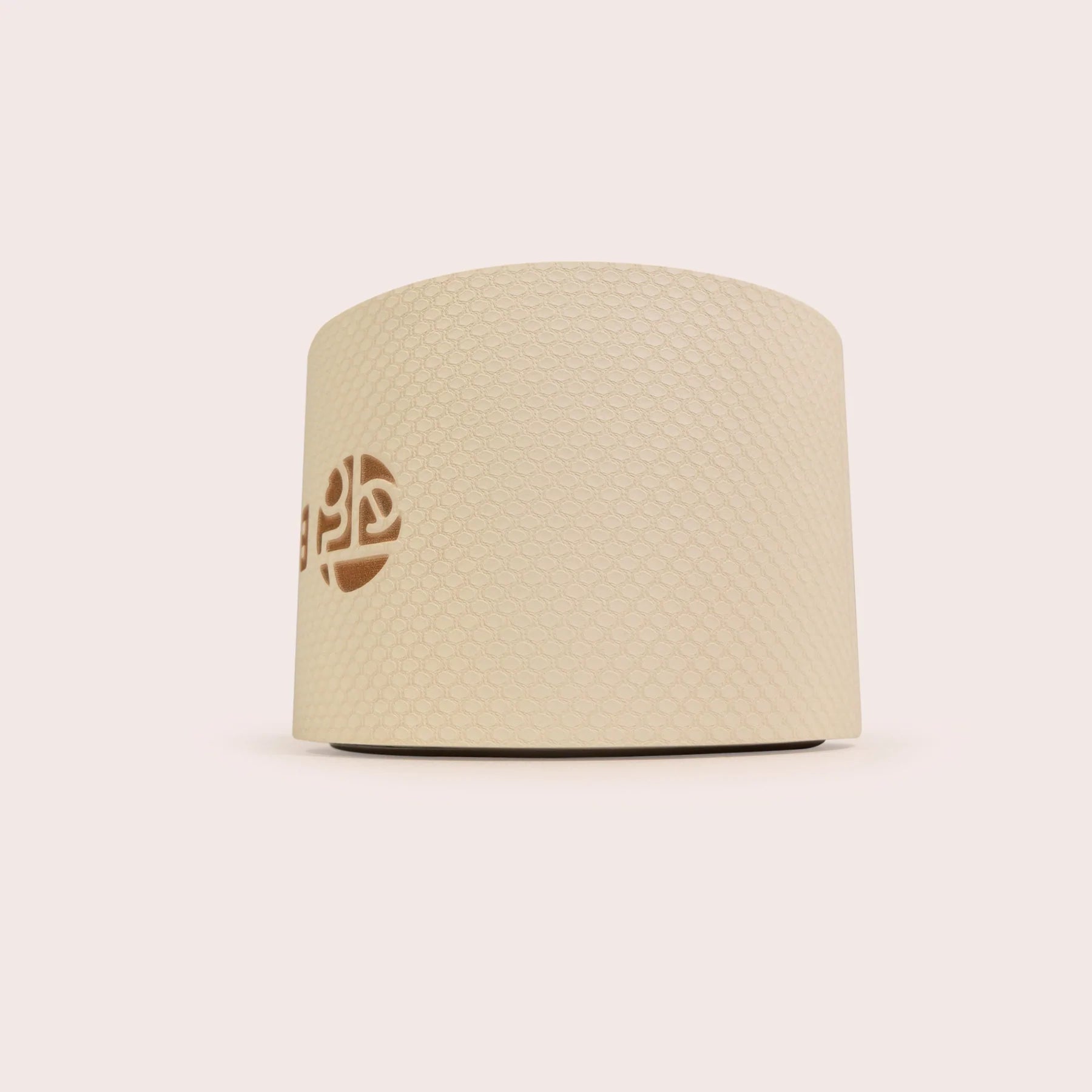 BAHE Mini Yoga Wheel (18x12cm) - Dusty Beige for Back Stretching, Flexibility & Posture Correction | Perfect for Home Yoga, Pilates & Physical Therapy