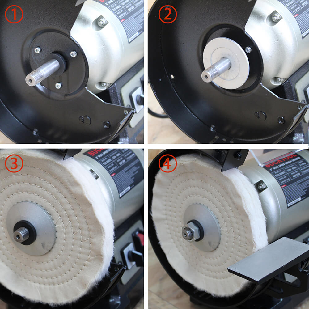 8-Inch Dual Speed Bench Grinder TDS-200DS - Heavy Duty Metal Polishing & Sharpening Tool for DIY & Professional Workshops