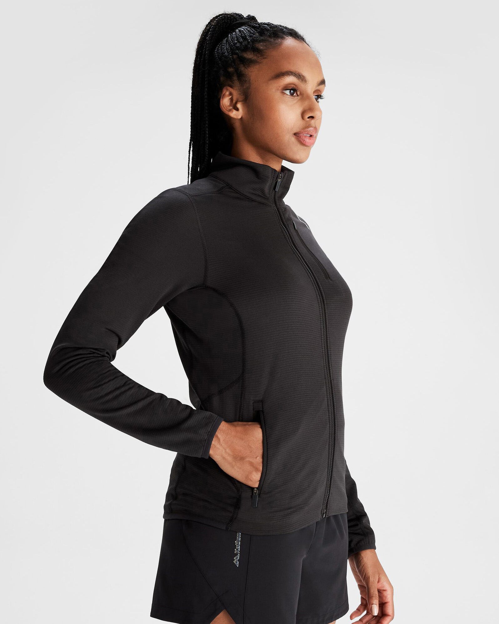 Women's Seeker Fleece Jacket - Soft Warm Winter Outerwear, Black Stingray Color | Perfect for Hiking, Camping & Outdoor Activities