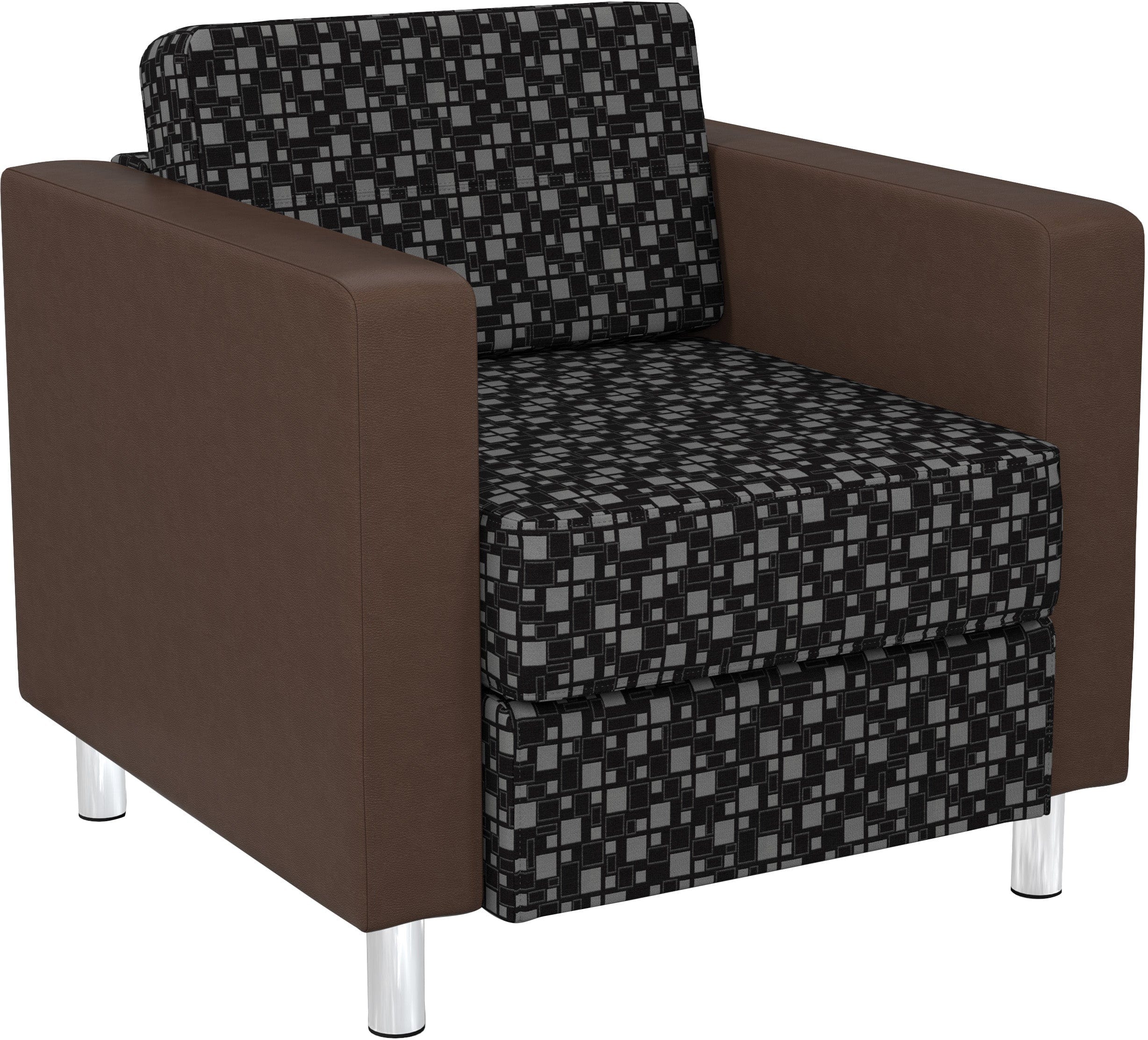 Office Star Pacific Chair with 2-Tone Fabric [PAC51] - Ergonomic Office Chair for Home & Business Workspaces