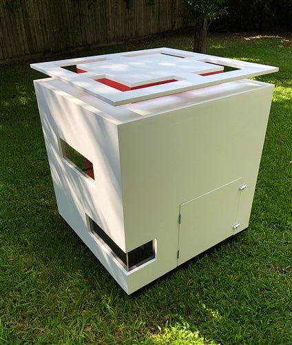 Cubix Dog House - Waterproof & Insulated Outdoor Dog Kennel for Small to Large Dogs - Perfect for Backyard, Patio, or Camping Use