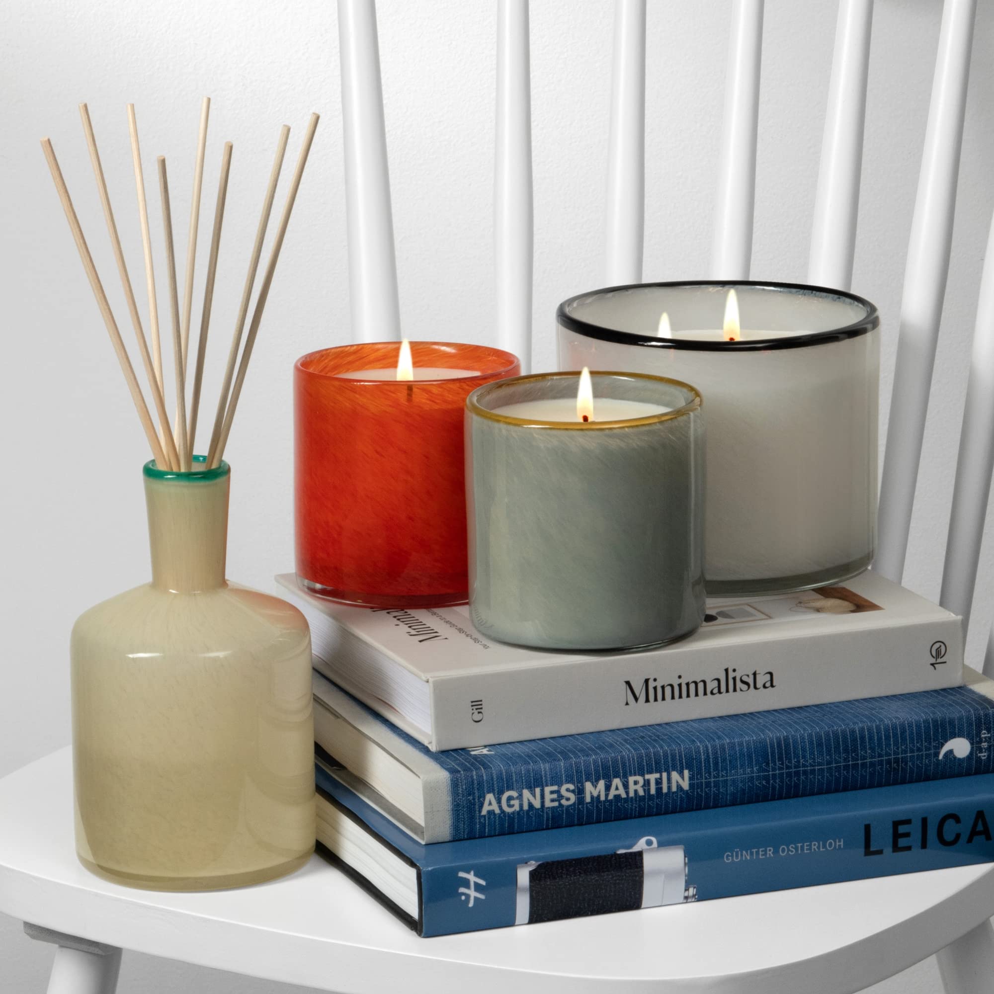 LAFCO New York Signature Reed Diffuser - French Lilac Scent, 15 oz | Long-Lasting 9-Month Fragrance | Handcrafted Reusable Glass Vessel with Natural Wood Reeds | Made in USA | Perfect for Home, Office & Spa Aromatherapy