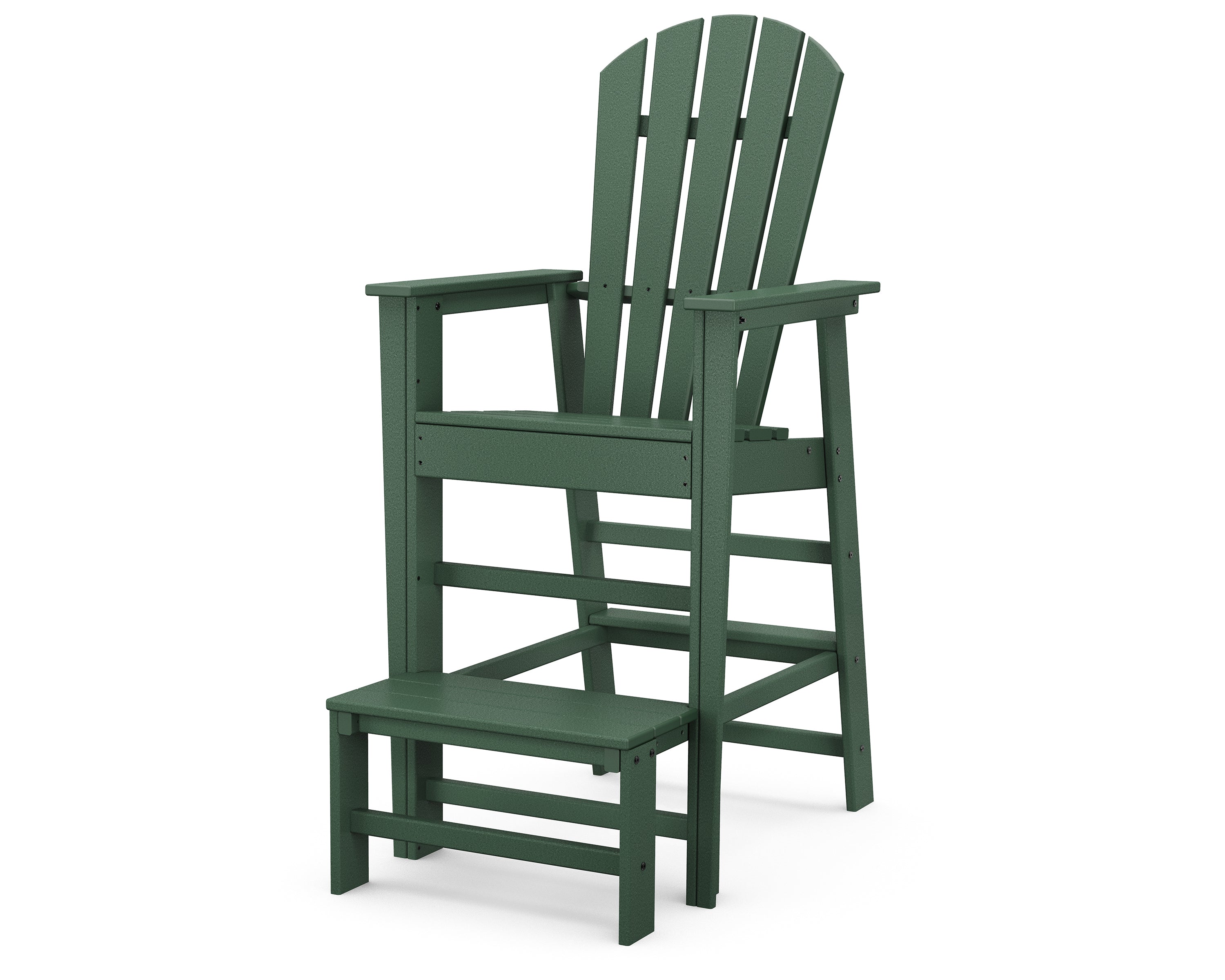 POLYWOOD South Beach Lifeguard Chair - Durable Outdoor Adirondack Style Chair for Poolside, Beach, and Backyard Decor - Perfect for Coastal Themed Patio Furniture and Lifeguard Stand Decoration