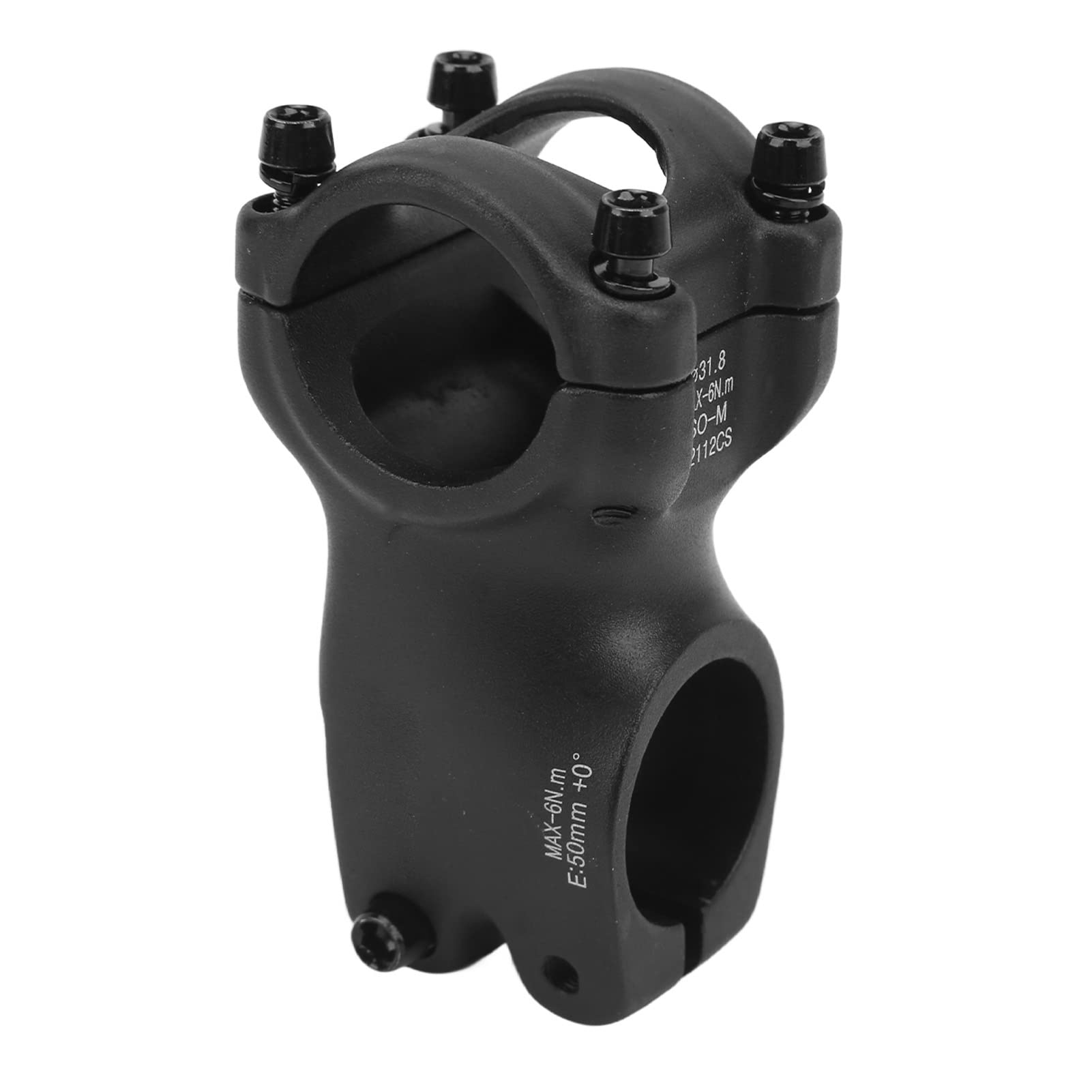 Premium Black Sandblasted Aluminum Alloy Short Handlebar Stem for Folding & Road Bikes | Lightweight & Durable Bike Stem for Urban Commuting & Performance Cycling