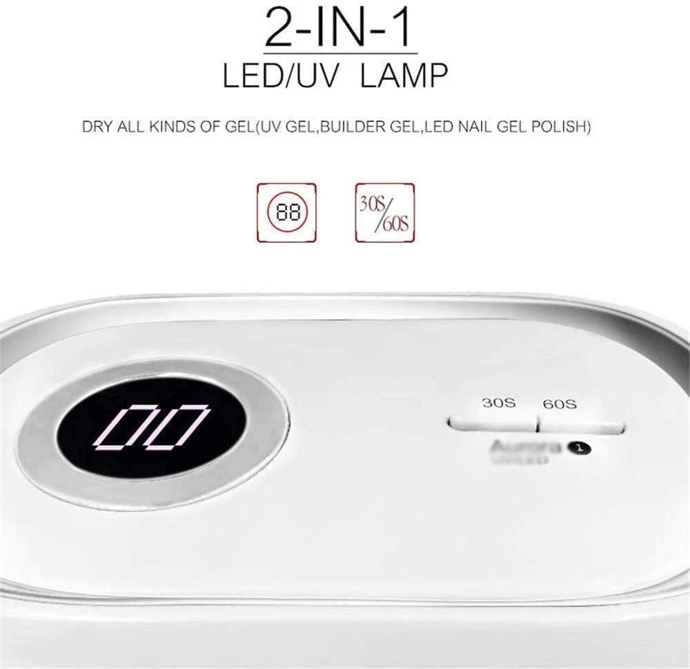 Professional 48W UV LED Nail Lamp - Fast Curing Gel Polish Dryer with 3 Timer Settings | Salon Quality Manicure Light for Home & Salon Use | Perfect Valentine's Gift for Women & Girls | Great for Gel Nails, Acrylics & DIY Nail Art