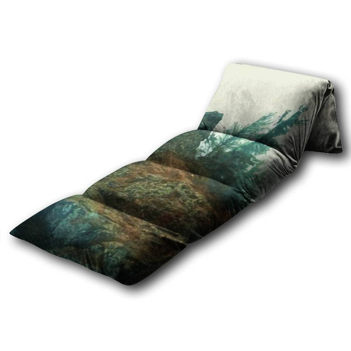 **Kids Floor Pillow - Surreal Forest Scene Illustration, Soft Floor Lounger for Reading & Playing Games, Cozy Pillow Bed for Slumber Parties & Nap Time - Perfect for Playrooms, Bedrooms & Sleepovers**