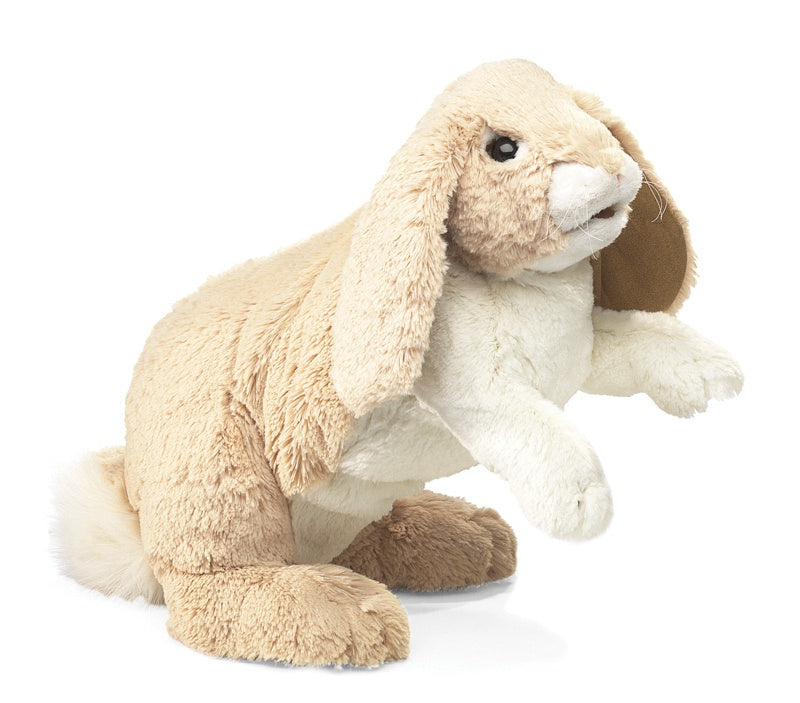 Folkmanis Floppy Bunny Rabbit Hand Puppet - Soft Plush Stuffed Animal Toy for Kids, Storytelling, and Interactive Play - Perfect for Imaginative Play, Classroom Activities, and Gift Giving