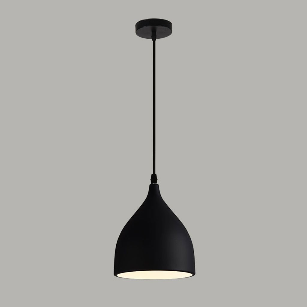 Nordic Style Iron Art Chandelier - 3 Head Round Black Ceiling Light for Cafe, Hotel, Bar & Restaurant - Modern E27 Pendant Lamp for Living Room, Bedroom & Home Decor