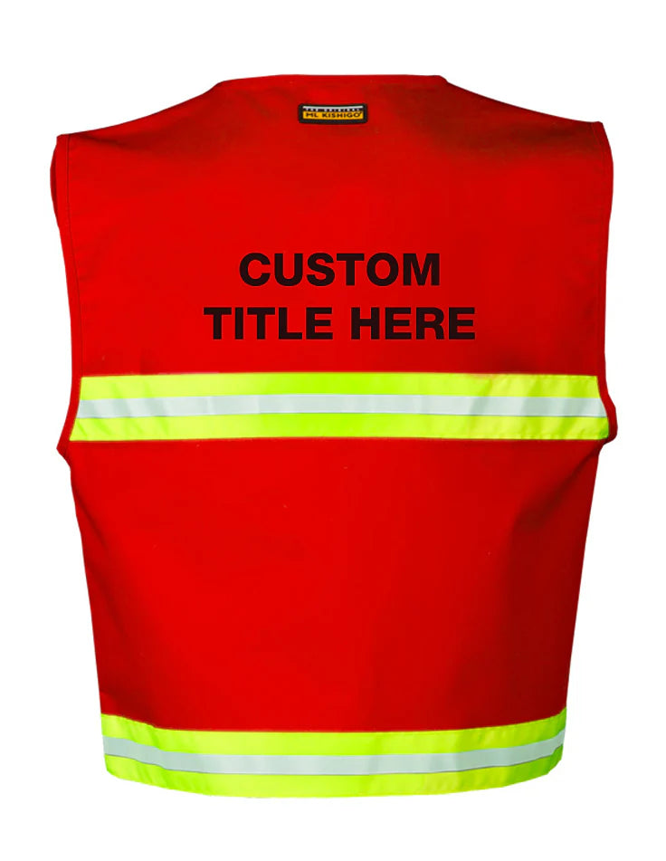 4200 Series Incident Command Vest - High Visibility Safety Vest for Emergency Response & Disaster Management - Ideal for Firefighters, Police & Search & Rescue Teams