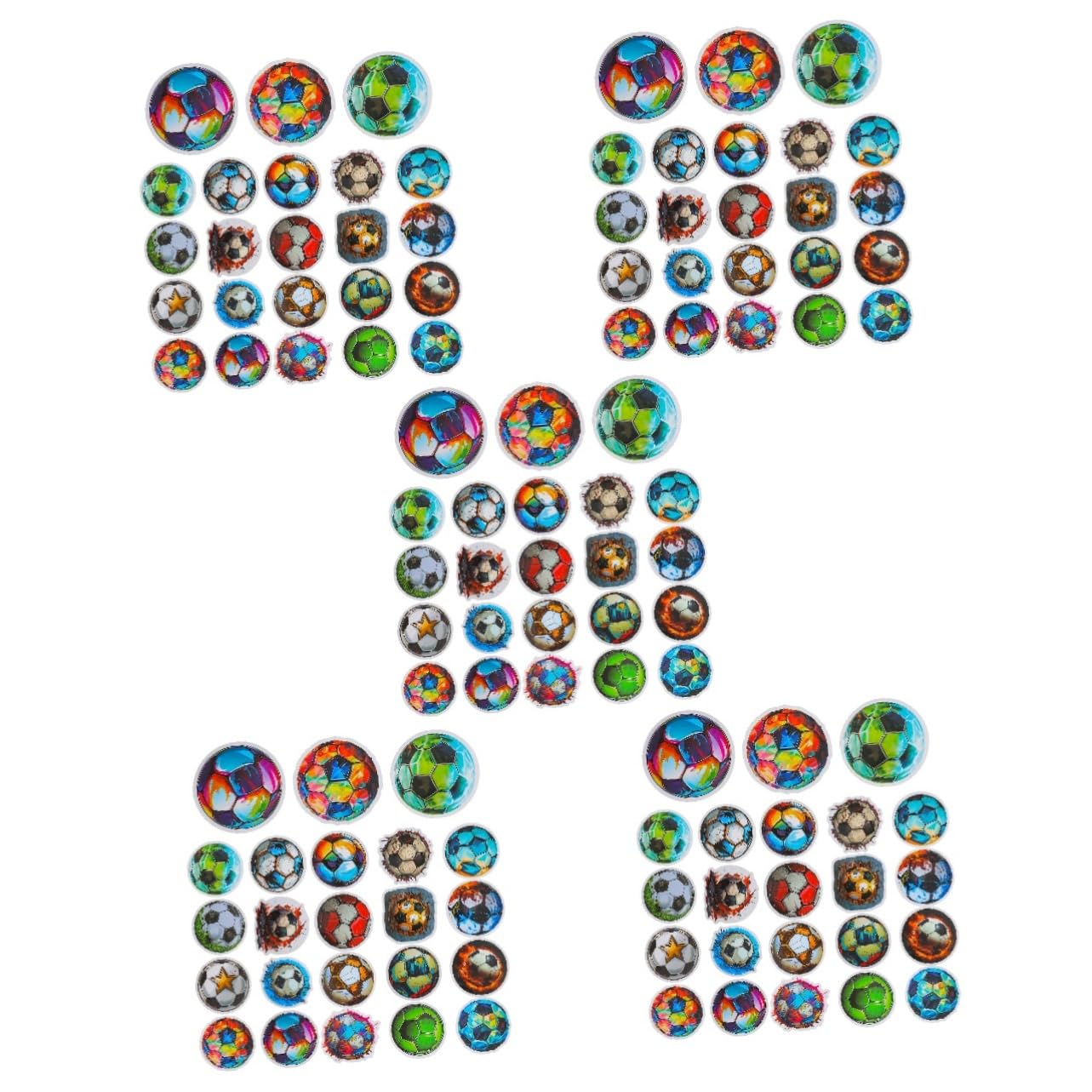 Outanaya 250 Pcs Football Stickers - DIY Soccer Sports Ball Decals for Scrapbooking, Water Bottles, Laptops & Notebooks - Perfect for Fans, Players & Team Spirit Decorations