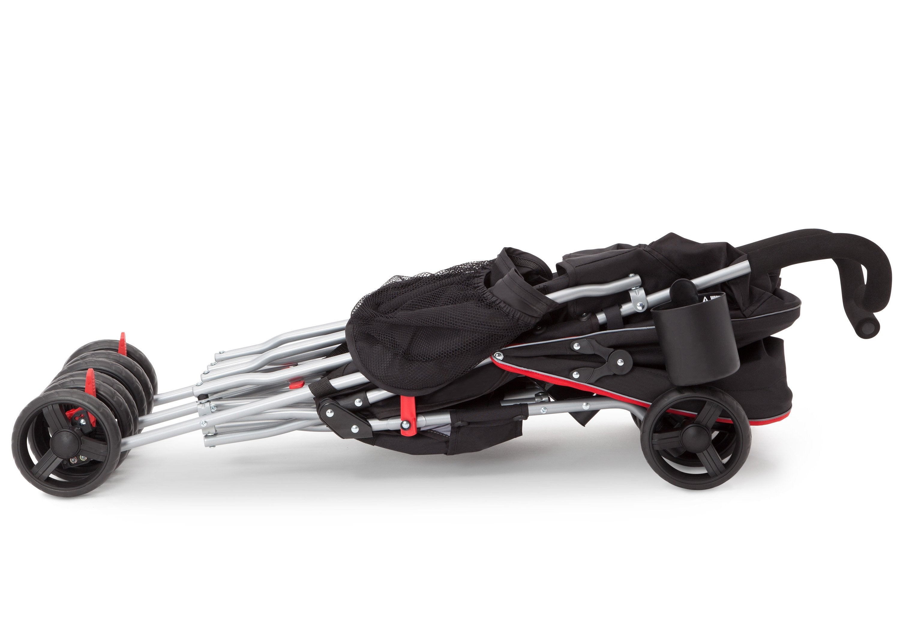 LX Plus Side by Side Double Stroller for Twins - Lightweight Compact Foldable Baby Stroller with Adjustable Canopy & Storage Basket - Perfect for Shopping, Travel, and Outdoor Walks
