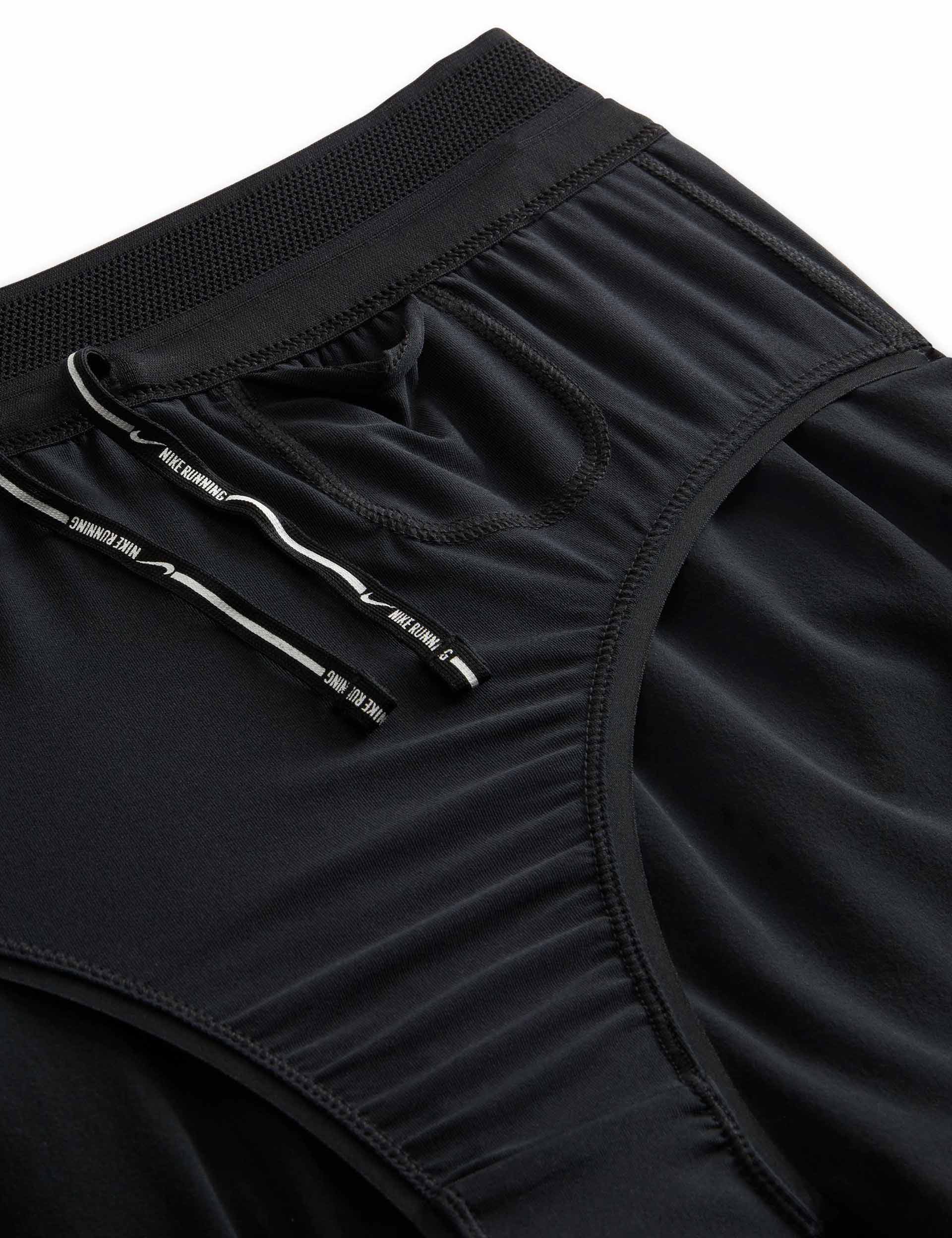 AeroSwift Dri FIT ADV 3 Running Shorts for Men & Women - Breathable Quick-Dry Athletic Shorts with Pockets - Black/White - Perfect for Jogging, Gym Workouts & Outdoor Sports