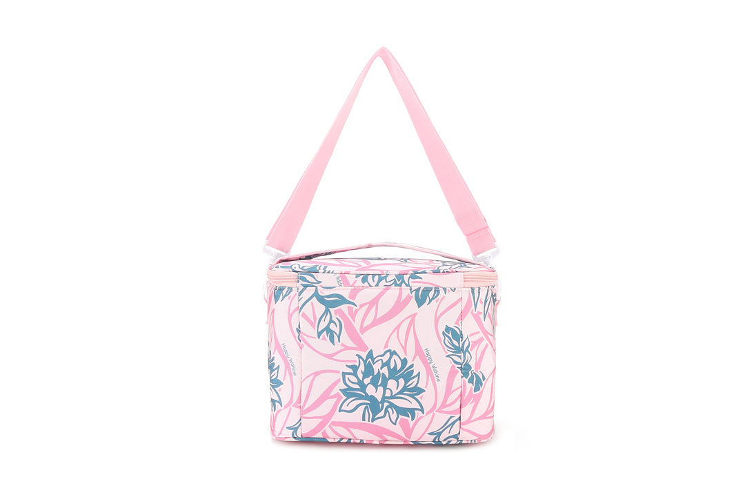 Premium Insulated Cooler Tote Bag - Medium Size, Heliconia Pink - Perfect for Beach Picnics, Camping & Outdoor Adventures