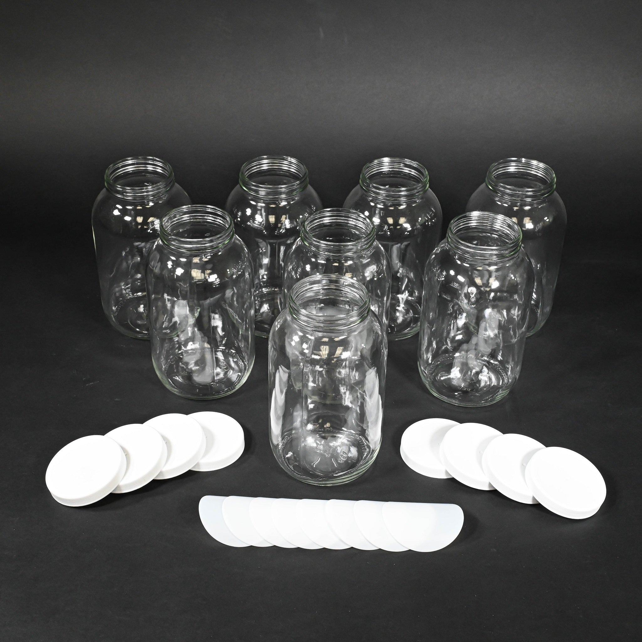 8 Pack 1.8 Liter Glass Bottles with Airtight Lids - Perfect for Home Brewing, Juice Storage & DIY Projects