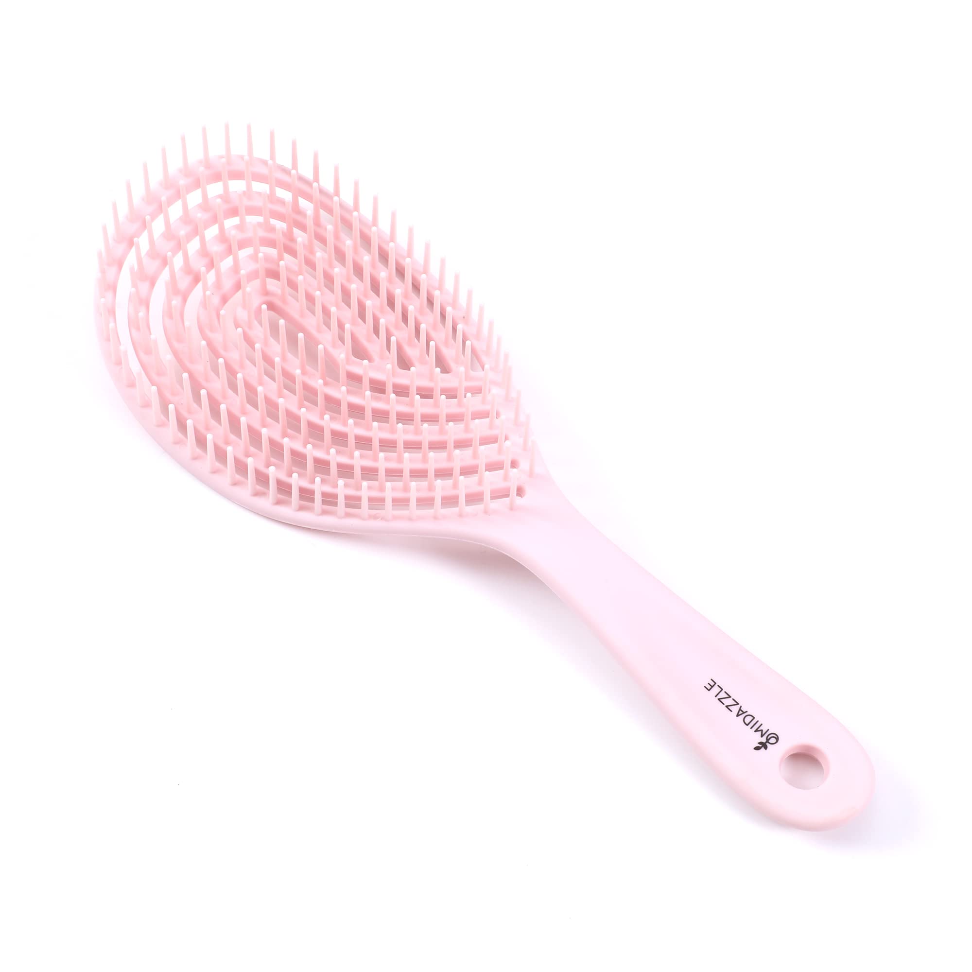 Midazzle Premium Gradient Pink 3D Hair Brush for Men & Women - Best for All Hair Types | Smooth Detangling & Styling | Salon-Quality at Home (MDHB00014) | Perfect for Daily Hair Care, Travel & Gift Giving