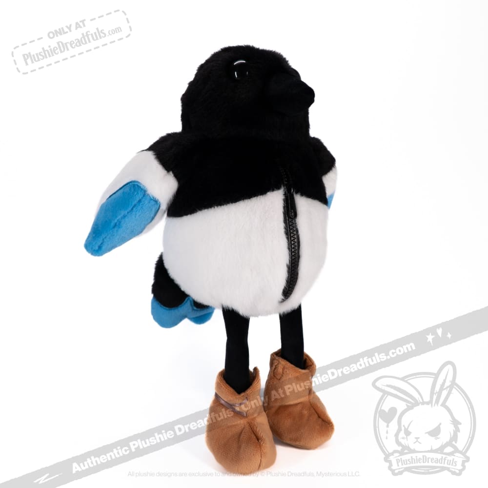 Plushie Dreadfuls Rocky Mountain Magpie Stuffed Animal - Soft Cute Plush Toy for Kids, Collectors & Home Decor | Perfect Gift for Bird Lovers & Nursery Decor