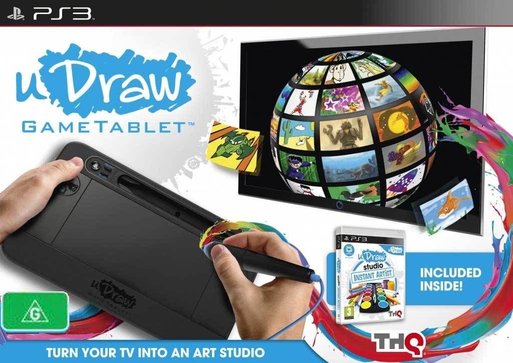 uDraw Game Tablet with uDraw Studio: Instant Artist for Playstation 3 - Digital Drawing & Creative Gaming for Kids & Adults - Perfect for Family Game Nights & Art Classes