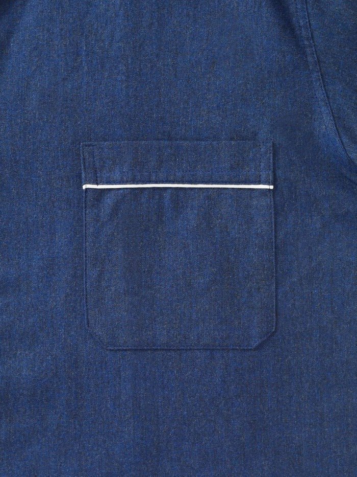 DEREK ROSE Balmoral Brushed Cotton Pajamas for Men - Soft & Comfortable Sleepwear Set, Navy Blue - Perfect for Lounging, Relaxing & Nighttime Comfort