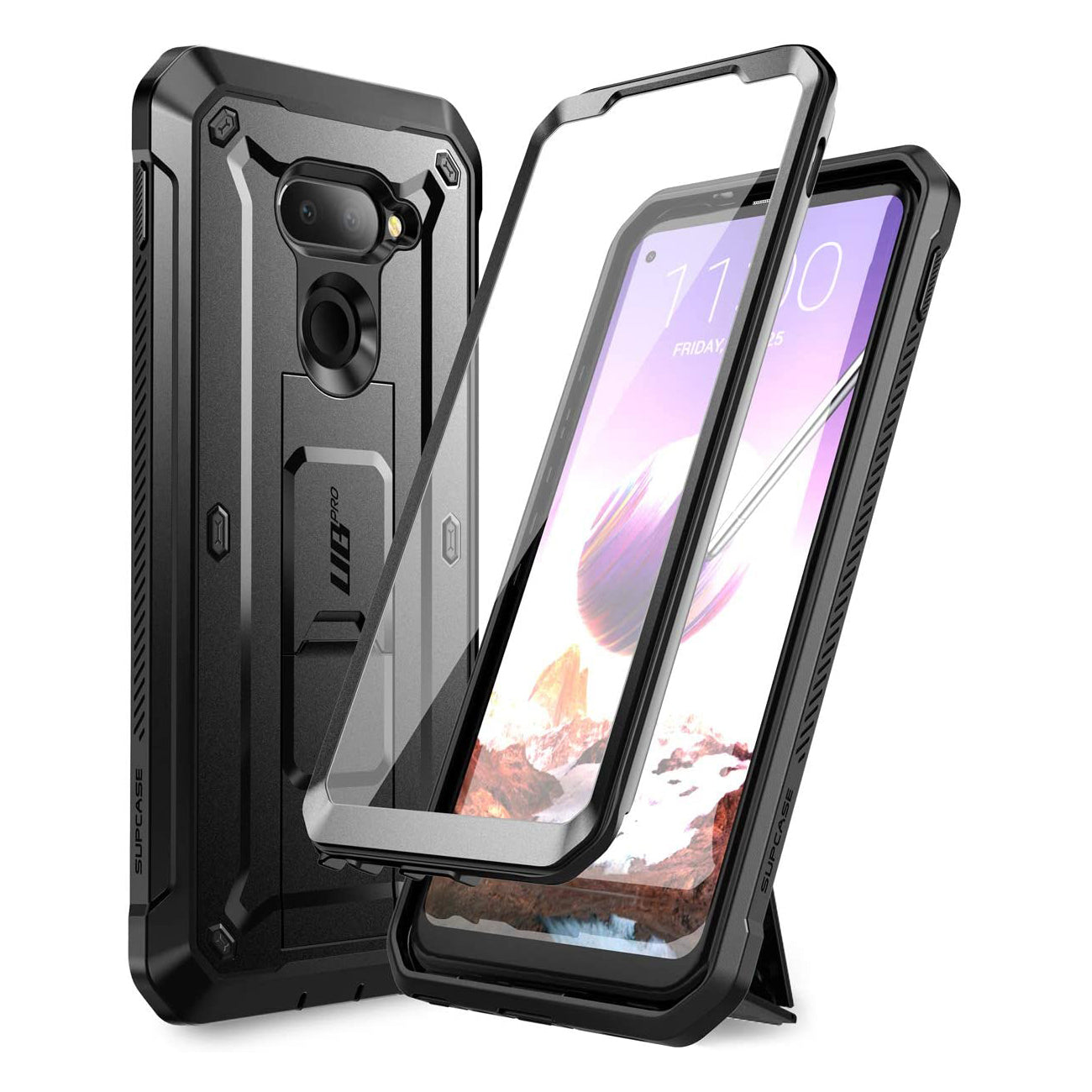 LG Q70 Unicorn Beetle Pro Rugged Case - Heavy Duty Shockproof Cover with Built-in Screen Protector for LG Q70 Phone - Perfect for Outdoor, Construction & Extreme Sports Use