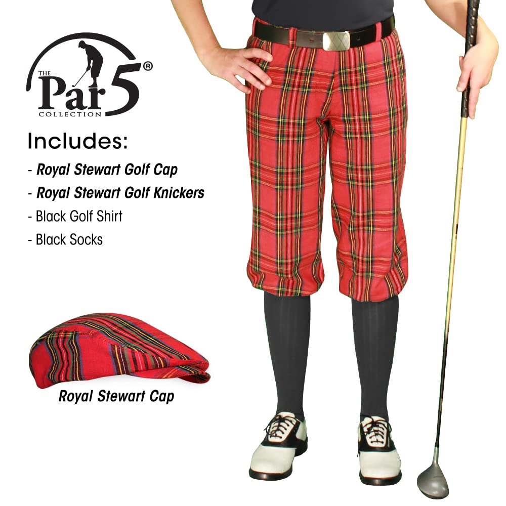 Royal Stewart Ladies Golf Outfit - Black Small Size 12 Polo Shirt - Perfect for Golf Tournaments & Country Club Events
