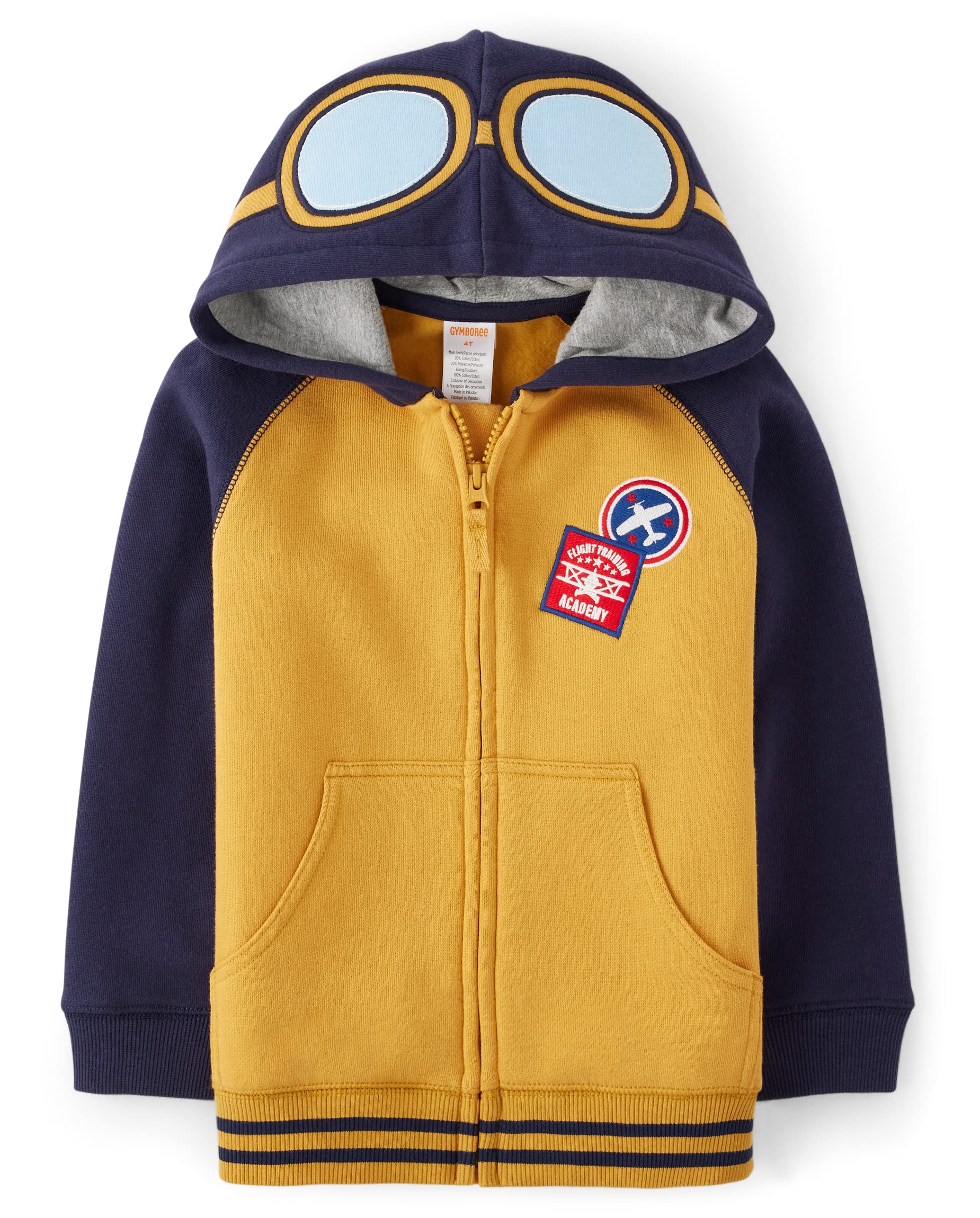Gymboree Boys & Toddler Long Sleeve Zip-Up Hoodie Sweatshirt - Soft Cotton Pullover Jacket for Kids - Perfect for Playdates, School & Outdoor Activities