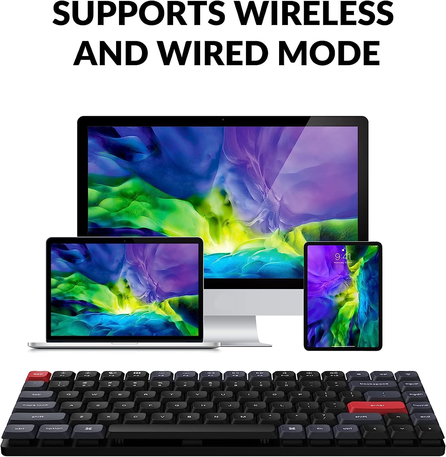 Keychron K3 Pro Ultra-Slim Wireless Mechanical Keyboard - 75% Compact Layout with Gateron G Pro Brown Switches, PBT Keycaps, White Backlight, QMK/VIA Programmable for Mac, Windows & Linux | Perfect for Office, Gaming & Coding