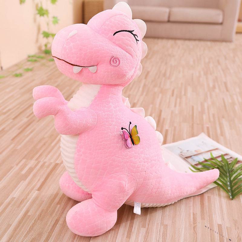 Cute Kawaii Stuffed Dinosaur Plush Toy - Soft Cuddly Dino Plushie for Kids, Baby Shower Gift & Nursery Decor | Perfect for Birthday Presents, Sleep Companions & Playtime Fun
