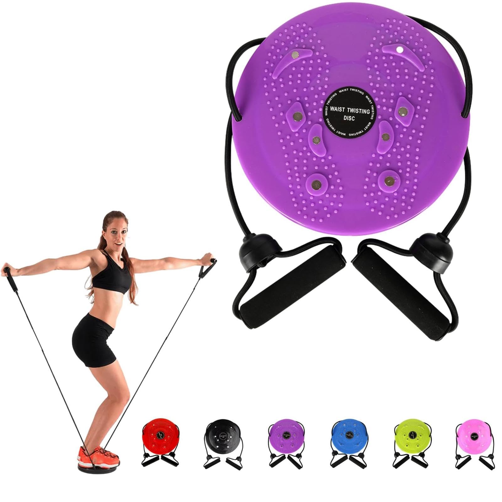 Waist Whisper Disc - Portable Waist Twisting Exercise Disc for Body Shaping & Toning | Home Gym Equipment for Core Workouts, Belly Fat Burning & Fitness Training | Perfect for Indoor Workouts, Office Breaks & Home Exercise Routines