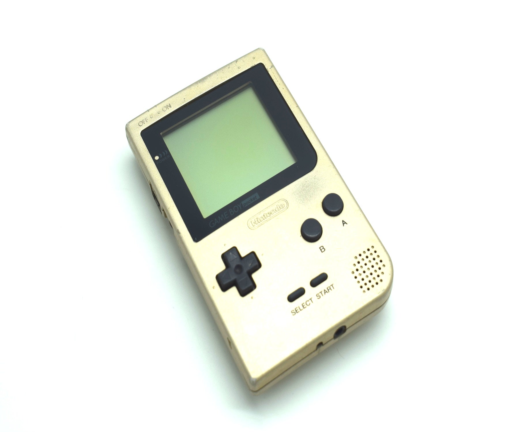 Original Game Boy Pocket Gold Edition - Retro Handheld Gaming Console for Nintendo Enthusiasts | Perfect for Collectors, Travel & Nostalgic Gaming Fun