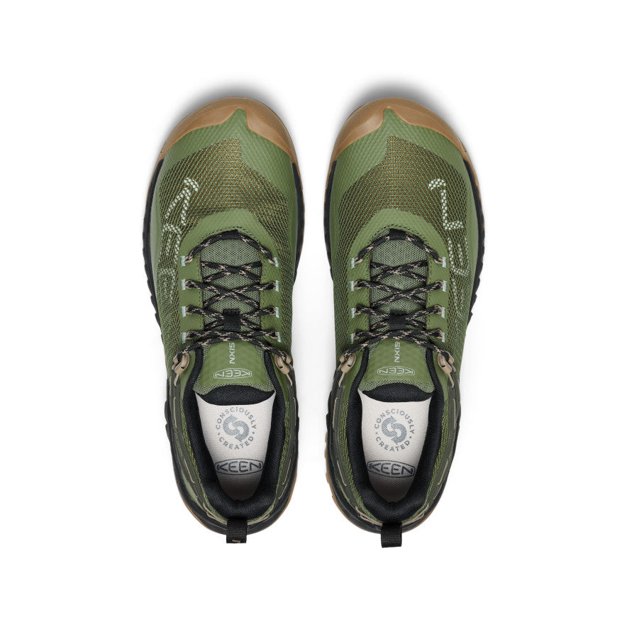 Men's NXIS EVO Waterproof Hiking Shoes - Lightweight & Breathable Trail Running Shoes for Outdoor Adventures (Bronze Green/Brindle) - Perfect for Hiking, Camping & Everyday Wear