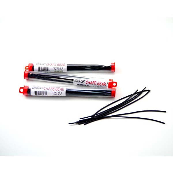 6.5 Inch Green 1.45mm Chafe Gear 10 Pack - Durable Cable Protectors for Marine, Automotive & Industrial Wiring Protection