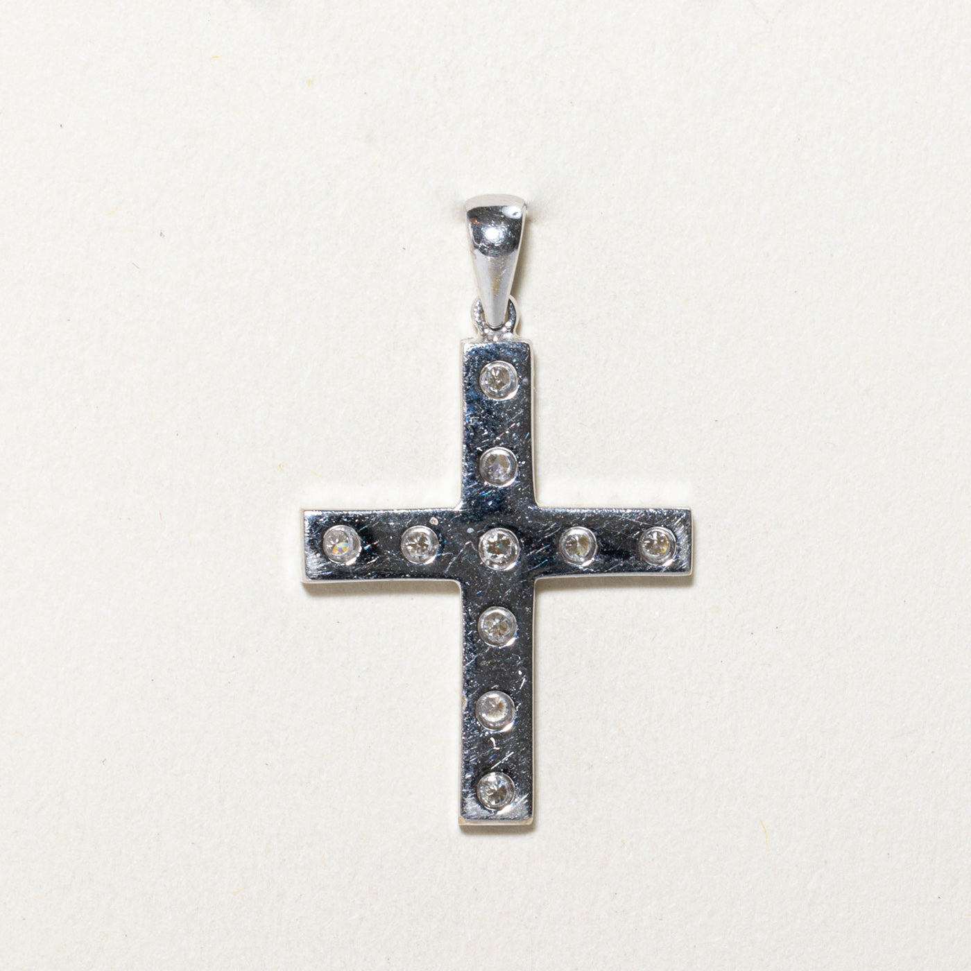 0.75ctw Diamond Cross Pendant Necklace - 14K White Gold Religious Jewelry for Women - Perfect for Baptism, First Communion & Gifts