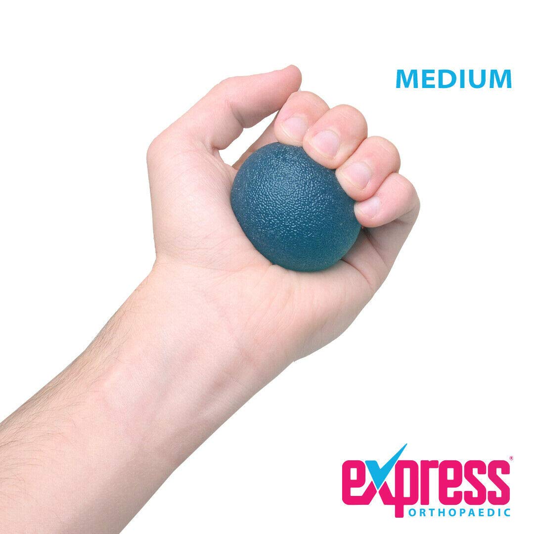 Express Orthopaedic® - Medically Approved Hand Therapy Balls Set of 3 - Resistance Squeeze Balls for Strength Training & Rehabilitation - Ideal for Arthritis, Carpal Tunnel & Post-Surgery Recovery