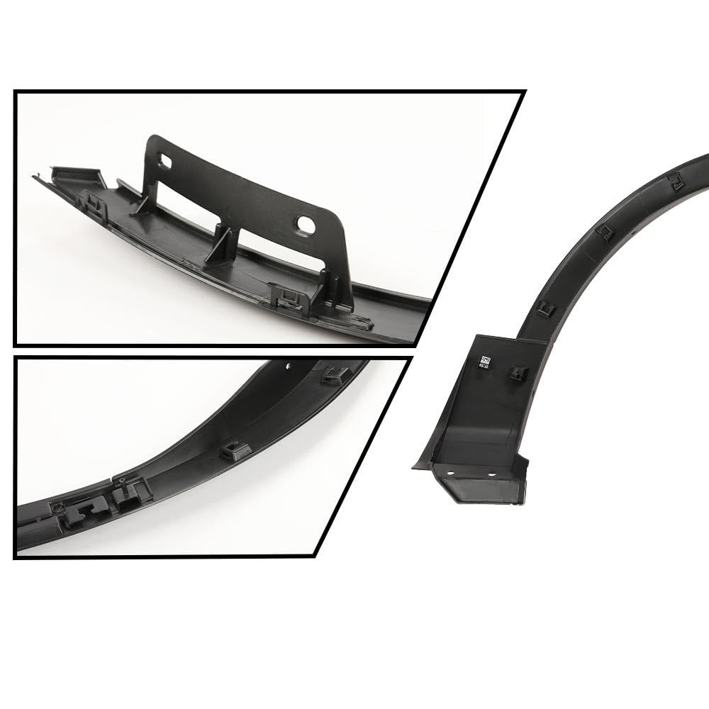 CHEDA Fender Flares for 2011-2015 Ford Explorer - Front Left Black Wheel Cover Arch Trim (FO1290126) | Durable Car Body Protection for Off-Road & Daily Driving