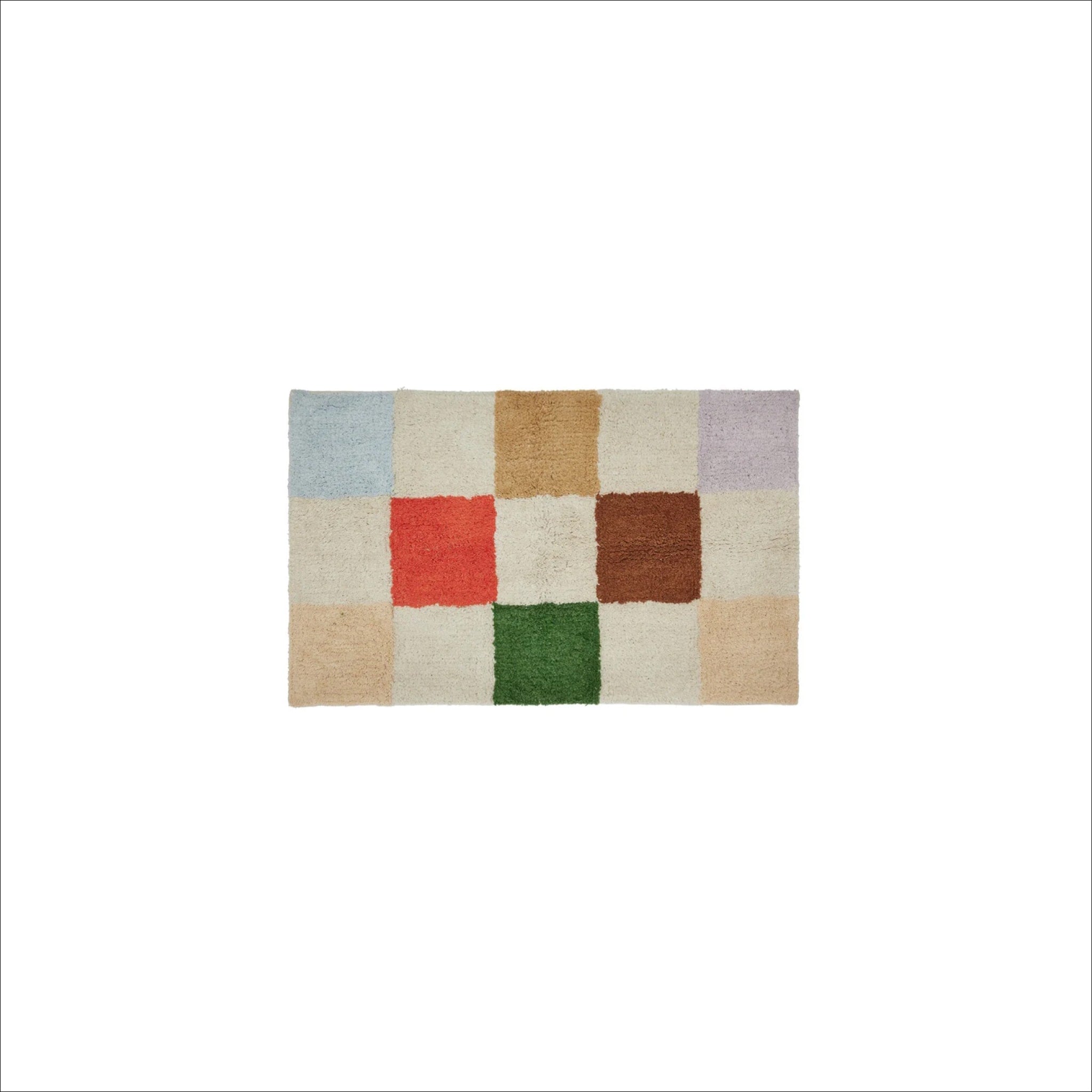OYOY Small Chess Rug - 80cm Multi-Color Playroom & Game Room Floor Mat for Kids & Adults - Perfect for Board Games, Decor, and Cozy Spaces