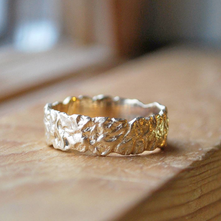 14K Gold Wide Band Ring for Women - Elegant & Durable Solid Gold Jewelry - Perfect for Weddings, Anniversaries & Everyday Wear