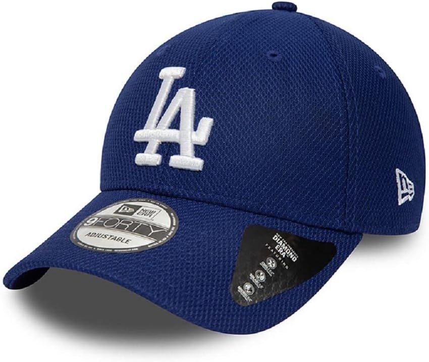Los Angeles Dodgers New Era 9Forty Diamond Era Blue Adjustable Baseball Cap - Official MLB Hat for Men & Women, Perfect for Games, Sports & Casual Wear