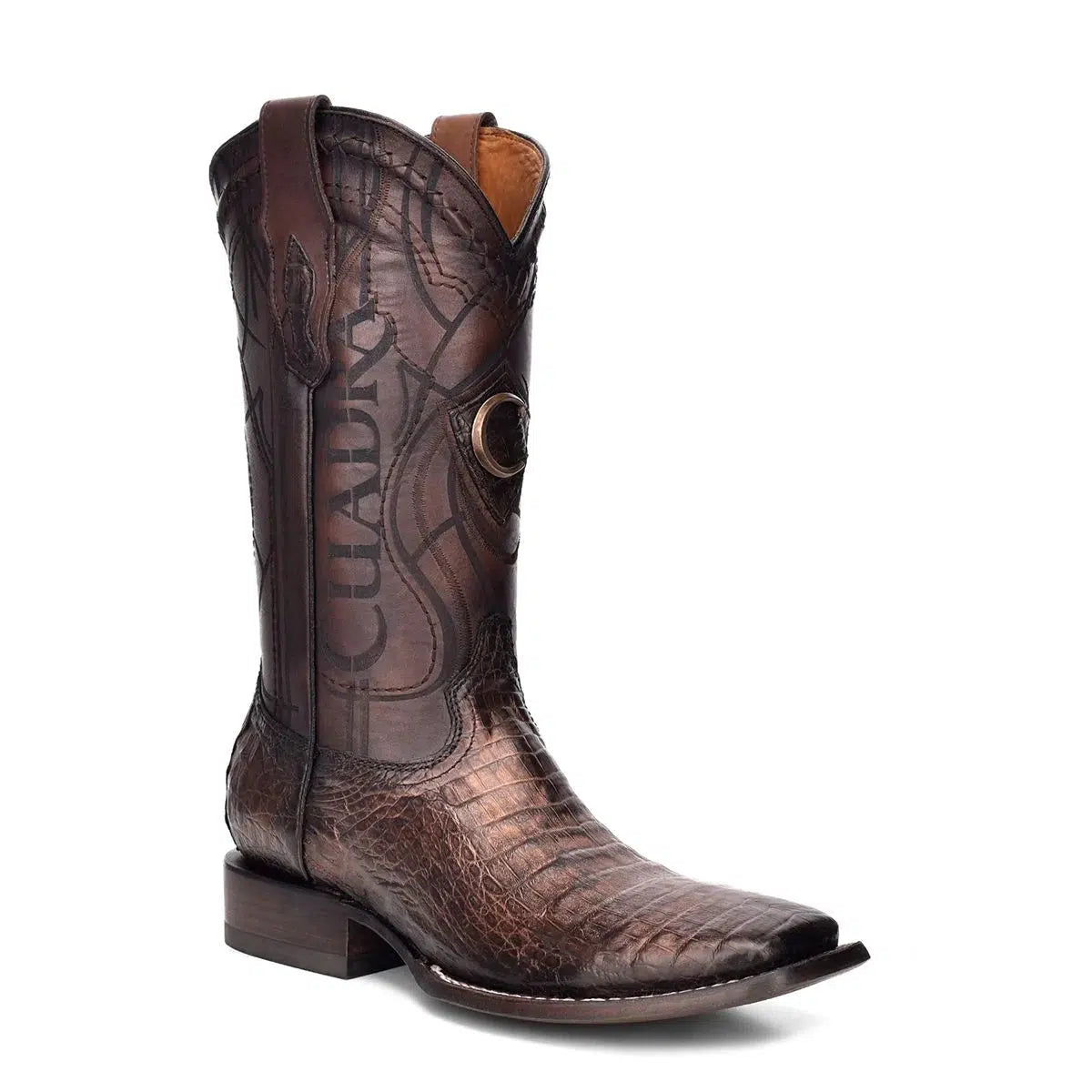 Men's Cuadra Brown Western Cowboy Rodeo Caiman Leather Boots - Durable & Stylish for Rodeo, Country Dancing & Outdoor Adventures