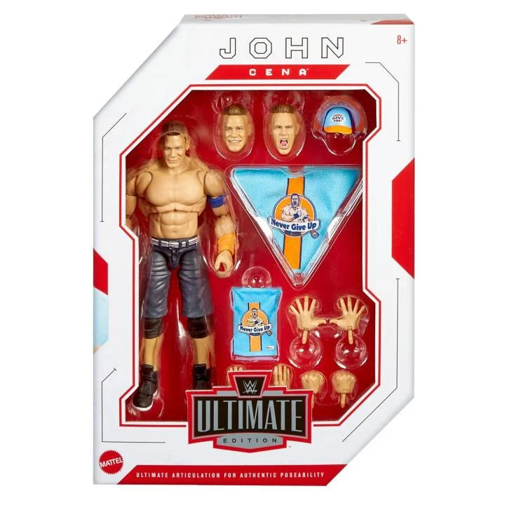 WWE Ultimate Edition 22 John Cena Action Figure - Collectible Wrestling Toy for Kids & Adults - Perfect for Display, Play & WWE Fan Collections