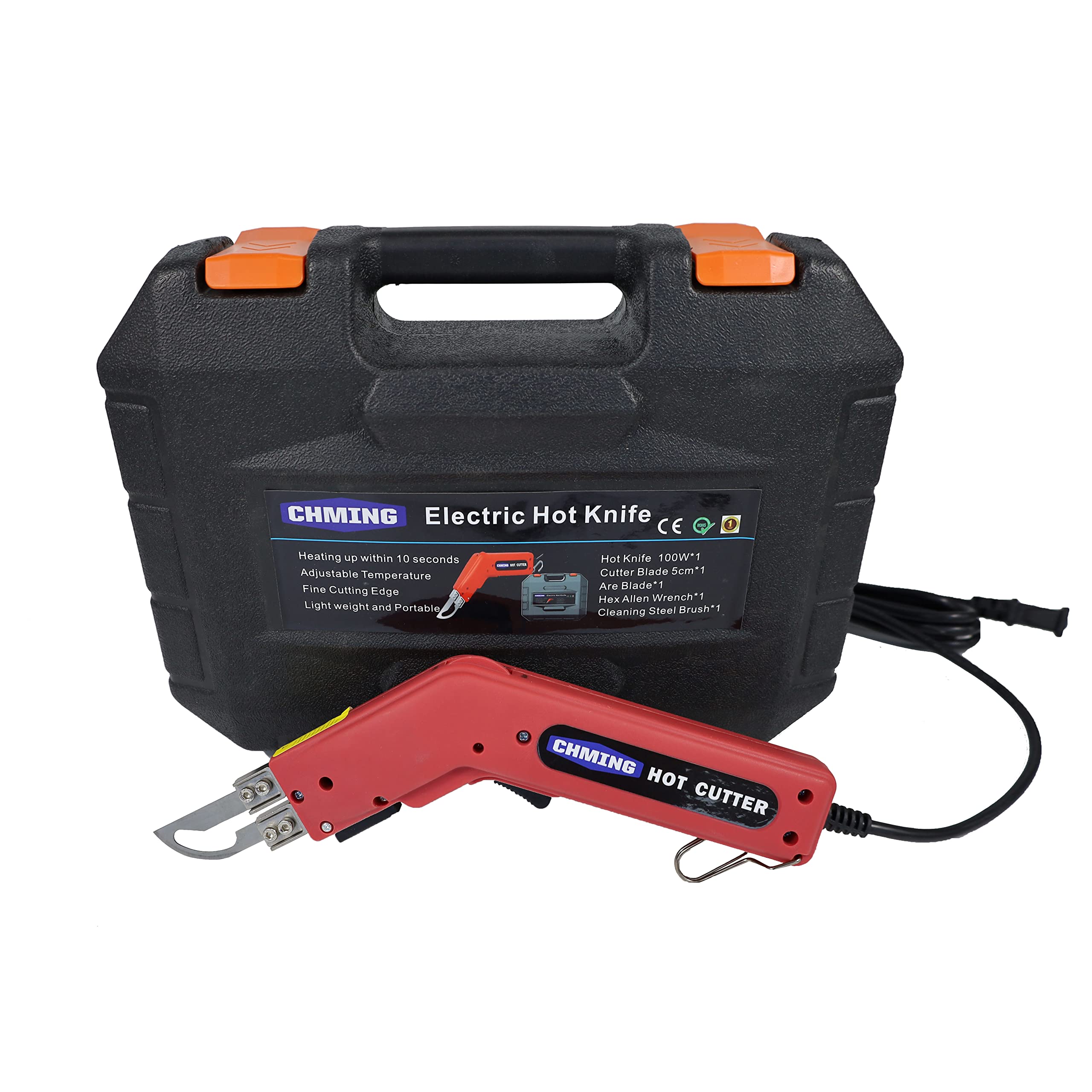 110V Electric Hot Knife Cutter - Melting Tool for Foam, Cloth, Ribbon, PVC Rope & Nylon - Perfect for DIY Projects, Crafting & Wall Cloth Cutting