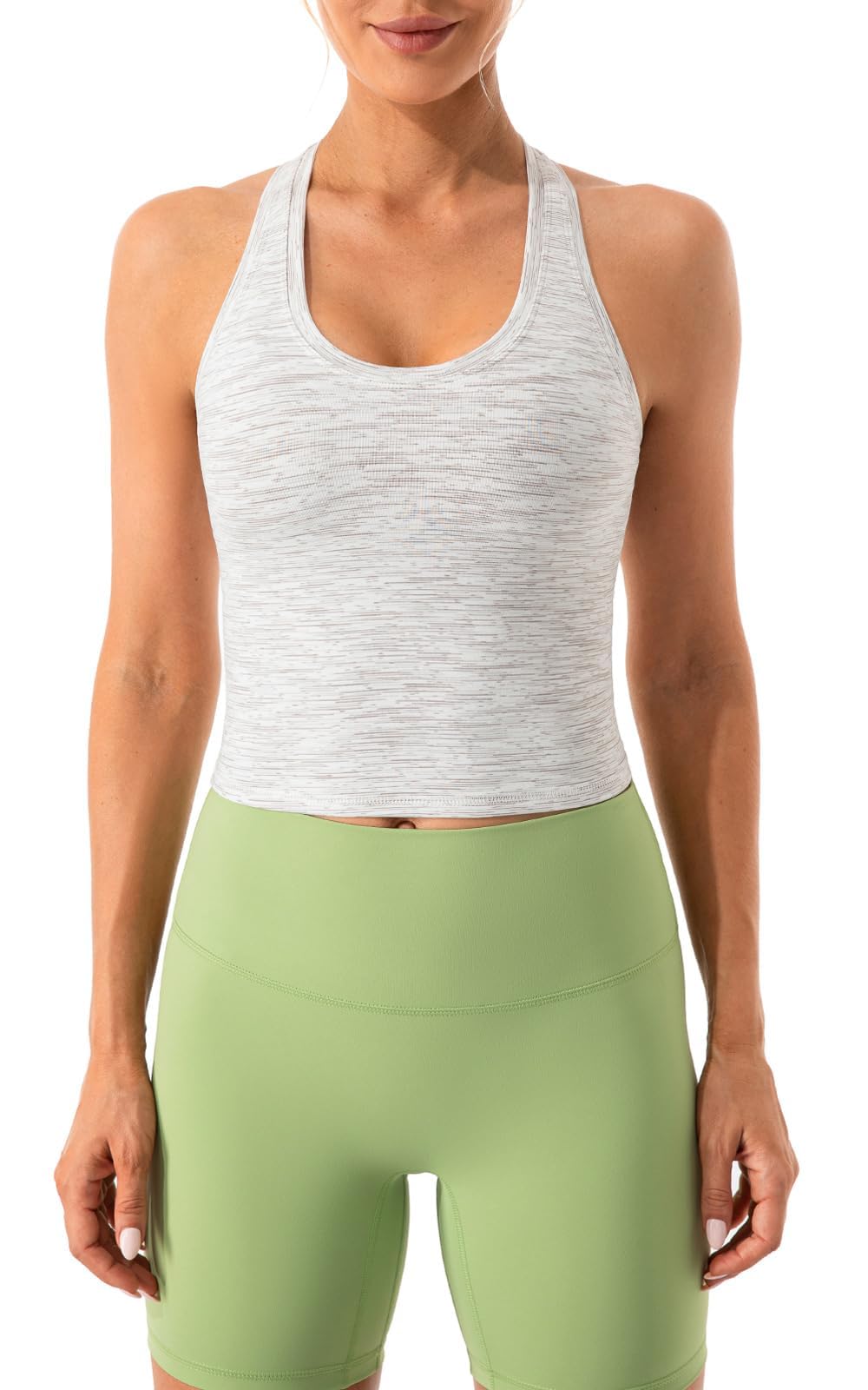 Lavento Women's Racerback Workout Tank Top - Breathable Yoga Shirt for Gym, Running & Fitness - Active Sleeveless Athletic Shirt for Women - Perfect for Yoga, Pilates & Cardio Workouts