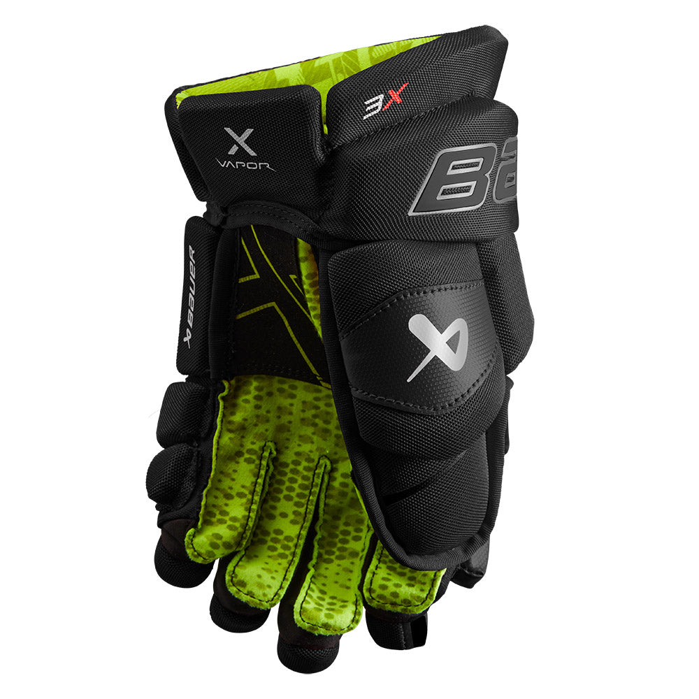Bauer Vapor 3X Junior Ice Hockey Gloves - Youth Hockey Gear for Practice & Games - Protective Hockey Equipment for Kids & Teens