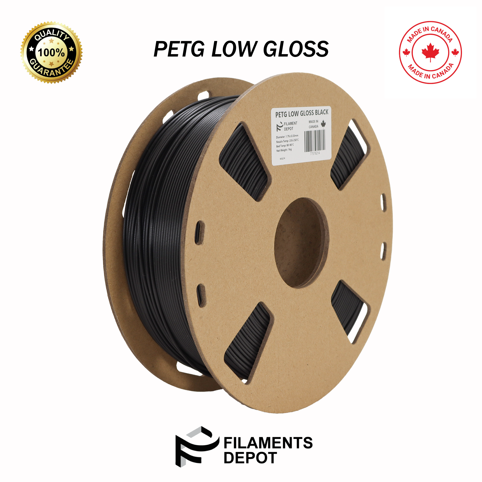 Premium Low Gloss PETG Filament for 3D Printing - High Strength, Smooth Finish | Ideal for Functional Prototypes, DIY Projects & Industrial Applications